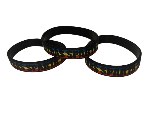 Silikonový náramek trikolóra