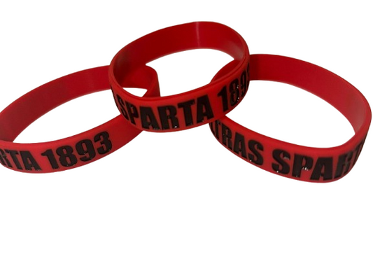 Silikonový náramek rudý