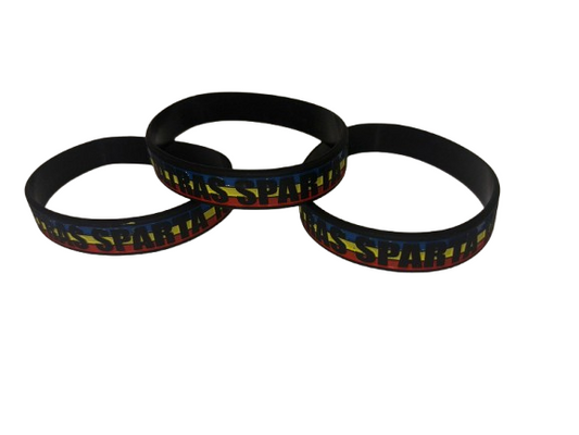 Silikonový náramek trikolóra