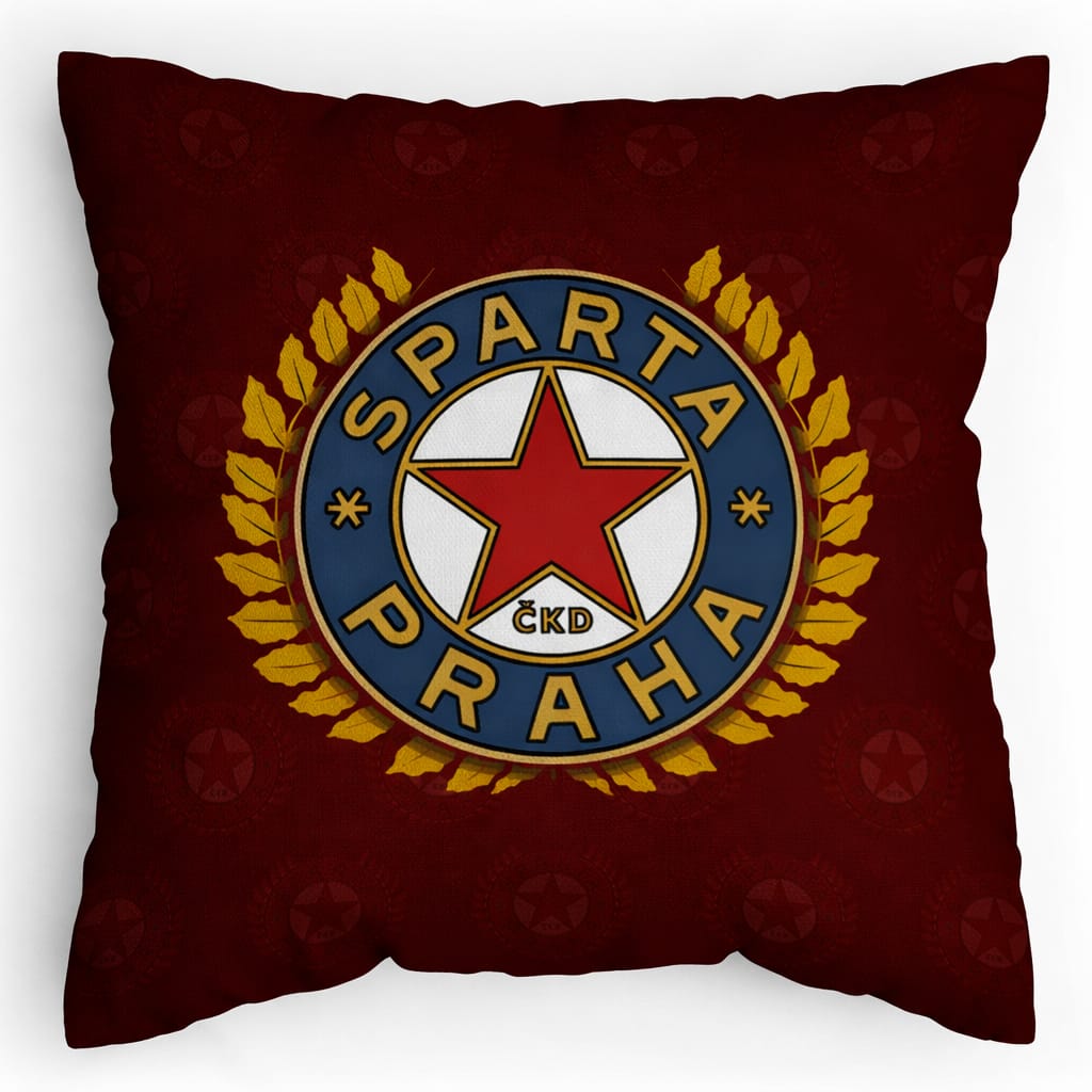 Polštářek US logo ČKD rudý