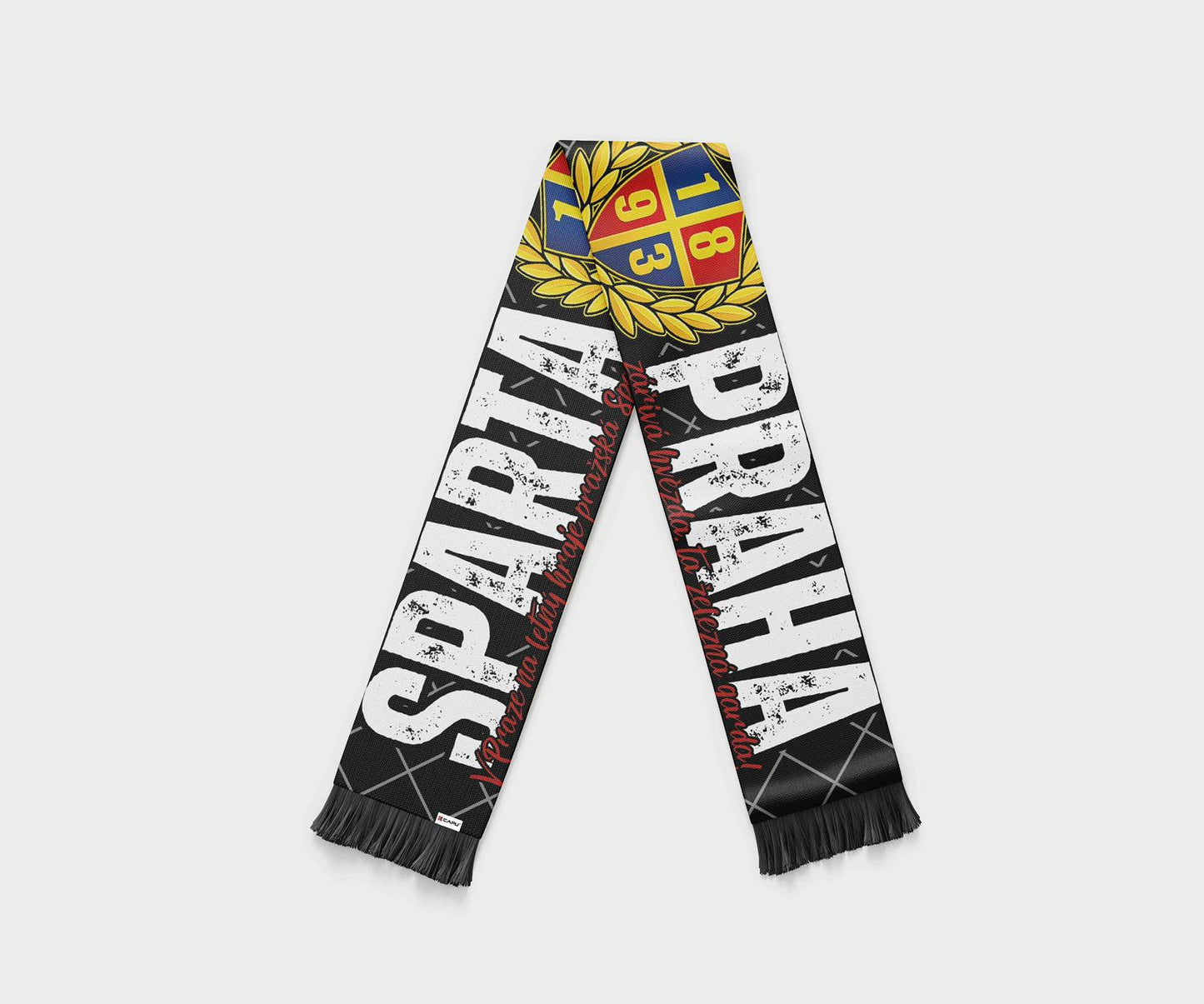 Šála Ultras Sparta černá nápis