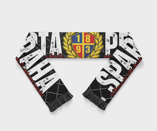 Šála Ultras Sparta černá nápis